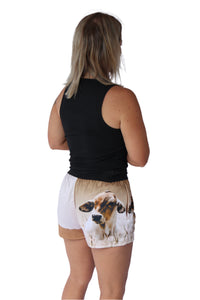 Cow Pocket Footy Shorts - Adults