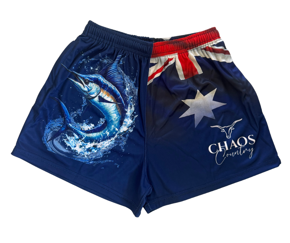 Aussie Fishing Pocket Footy Shorts - Kids