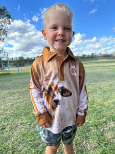 Brahman Cow Fishing / Adventure Shirts - kids