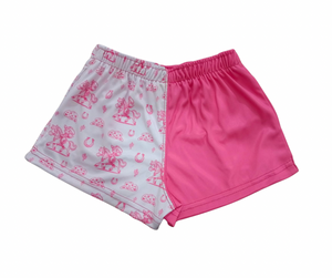 Kids Pink Pony Footy Shorts
