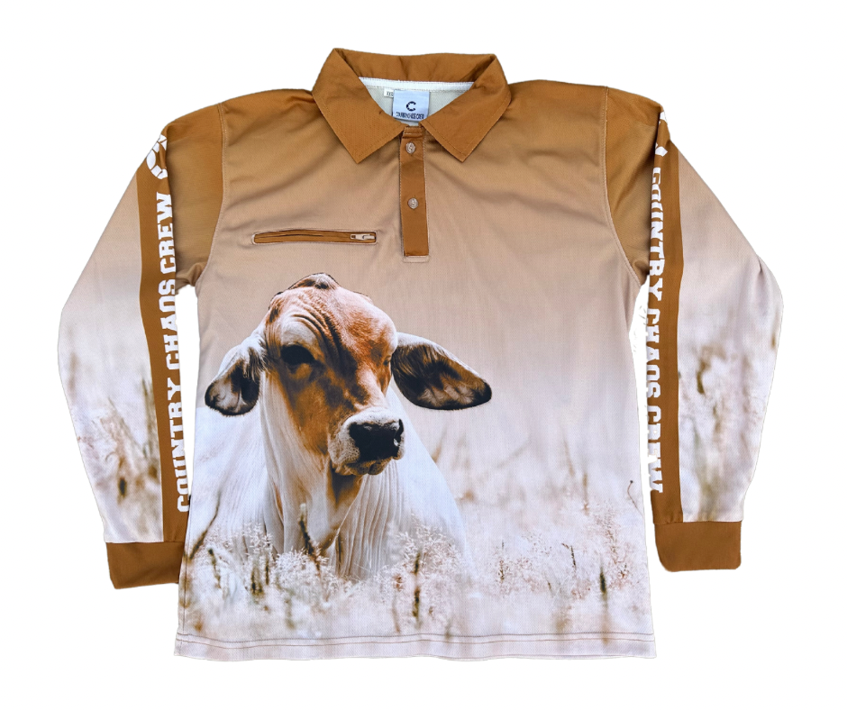 Brahman Cow Fishing / Adventure Shirts - Adults