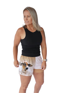 Cow Pocket Footy Shorts - Adults