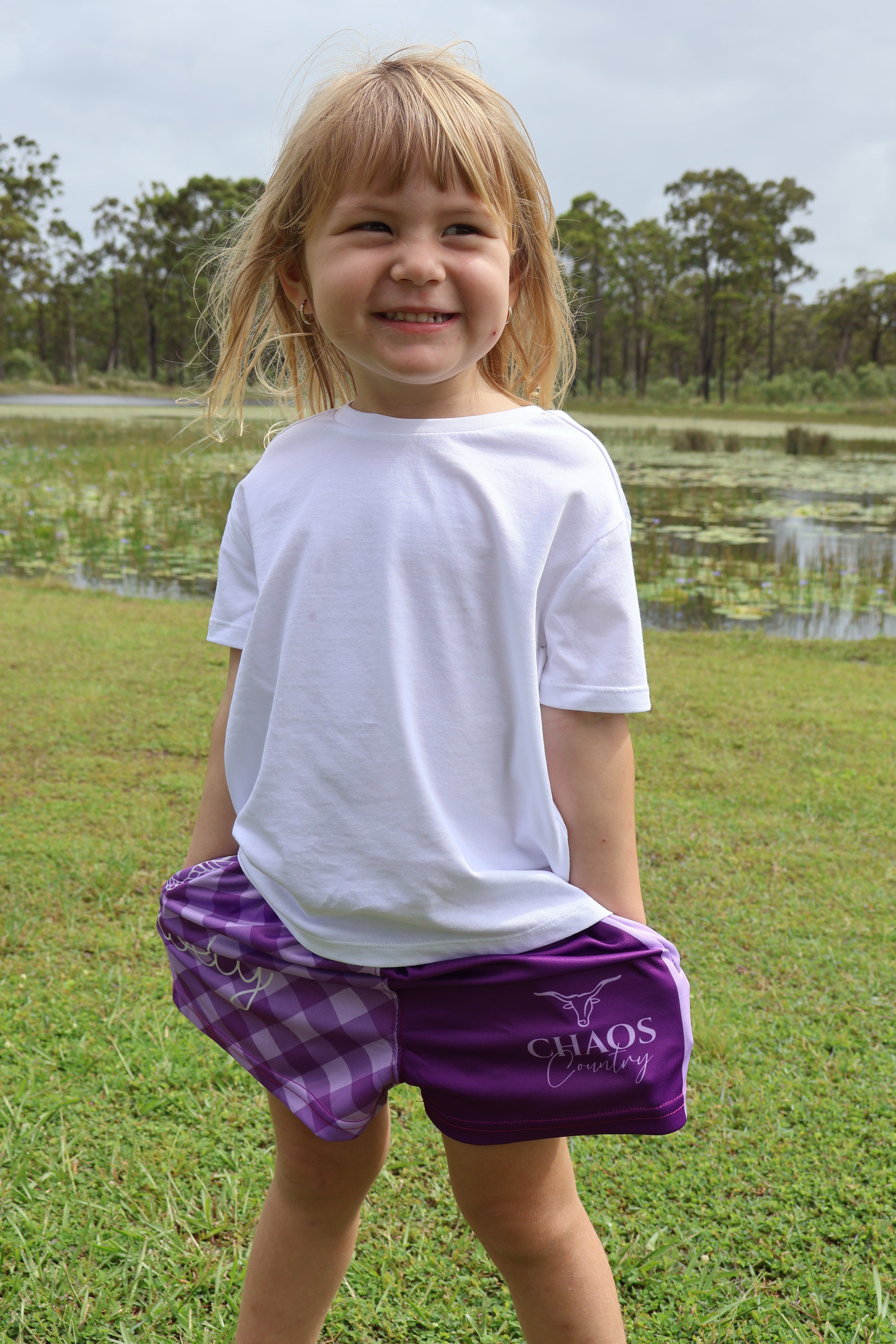 Howdy Pocket Footy Shorts - Kids – Chaos Country