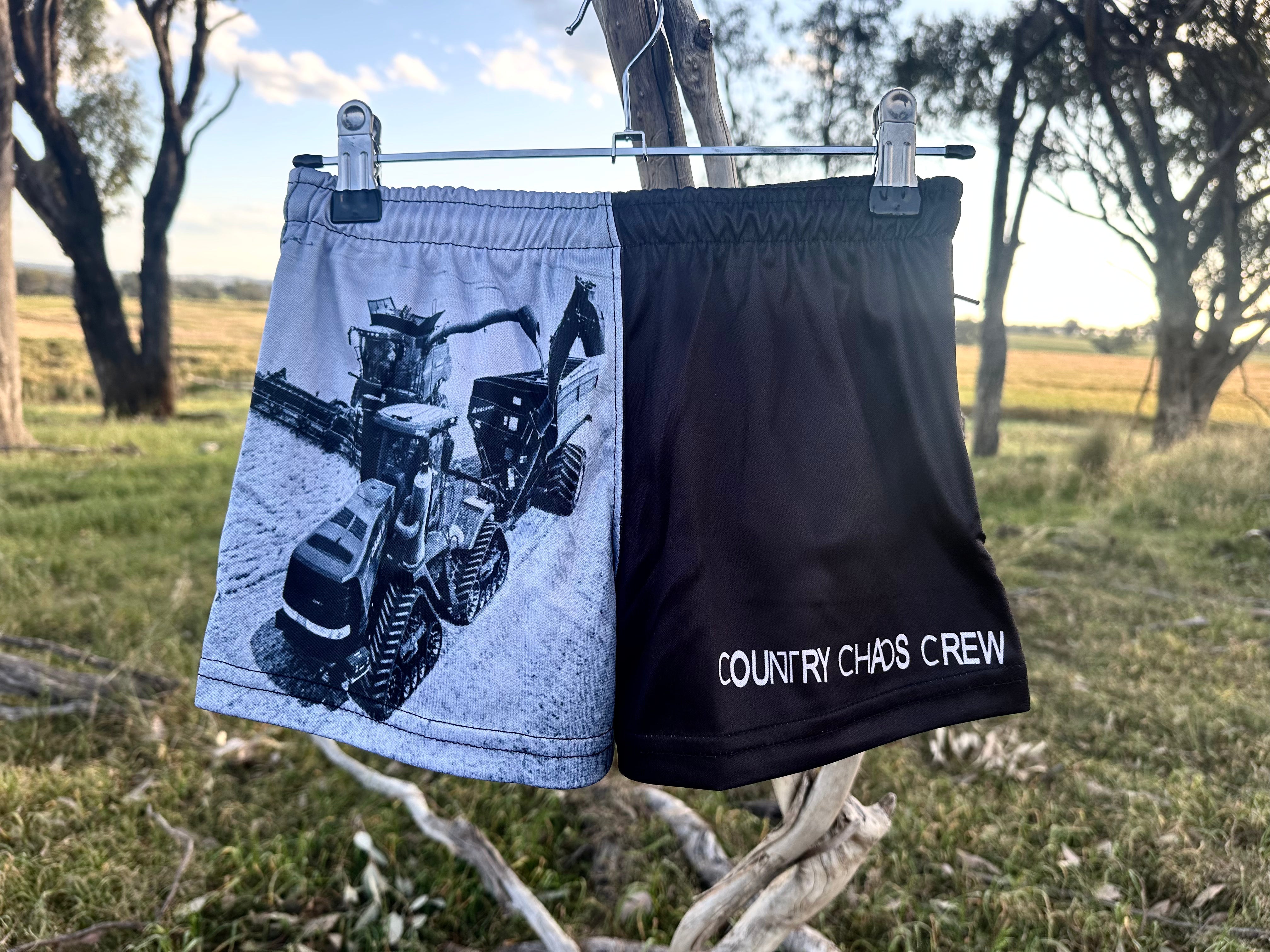 Harvest Time Adults Pocket Footy Shorts