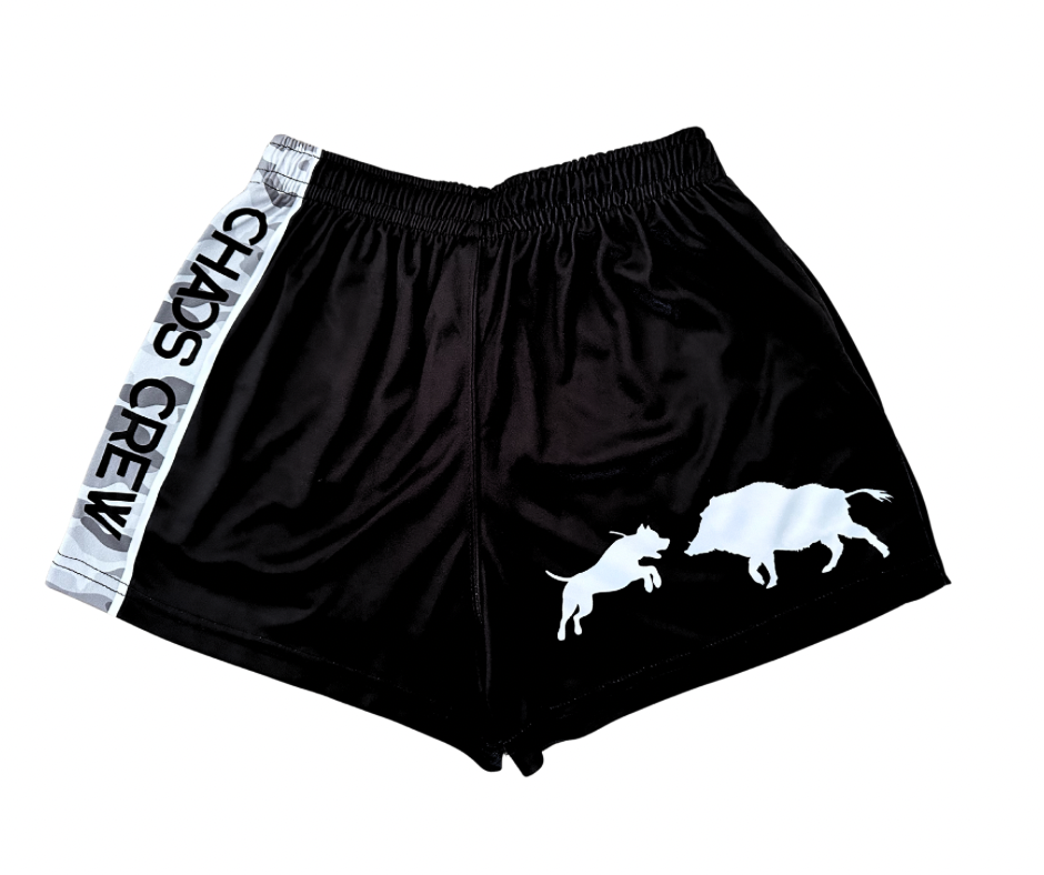 KIDS Boar Hunter Pocket Footy Shorts - Grey