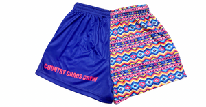 Aztec Pocket footy Shorts - Adults