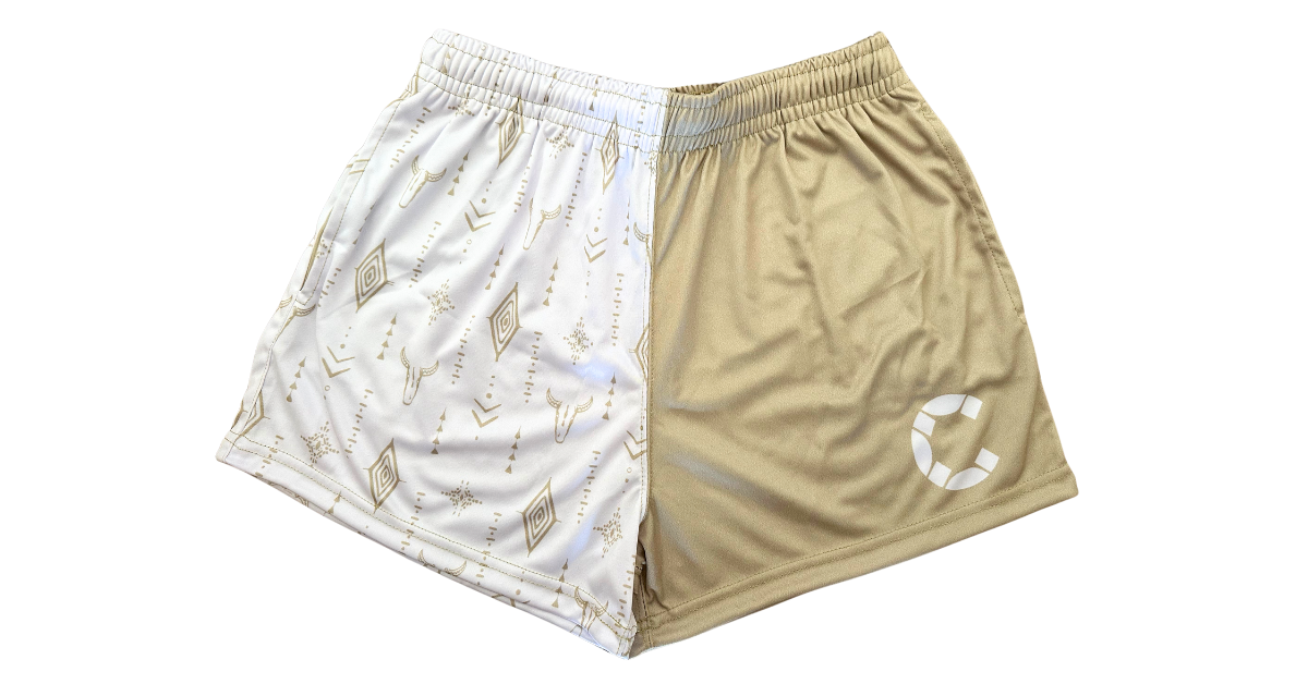 Outback Charm Pocket Footy Shorts - Adults