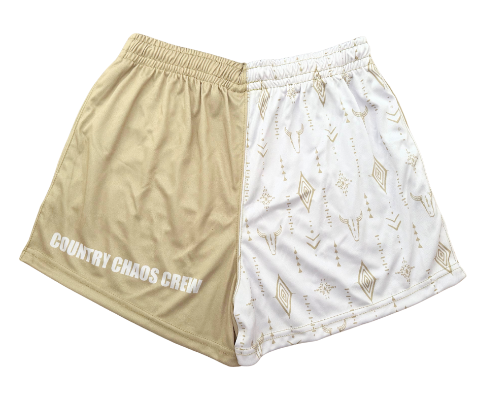 Outback Charm Pocket Footy Shorts - Adults