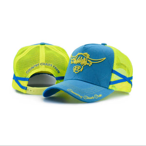 Kids Farming in Fluro Cap
